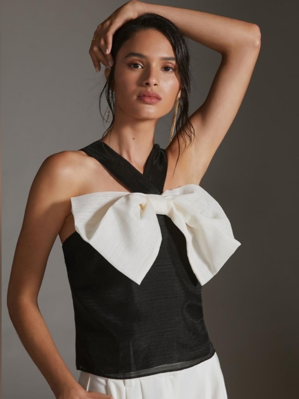 Anthropologie Sunday in Brooklyn Bow Halter Top Size Medium